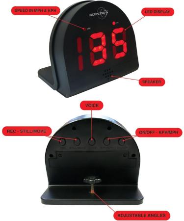 Supido Multi Sports Speed Radar Precision Training Tool - Buy Online on GoSupps.com