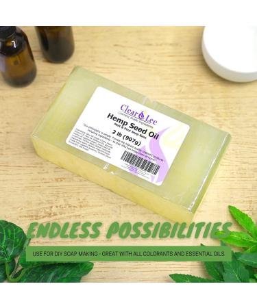 Hemp Seed Oil Melt and Pour Soap Base - 2lb Natural Cosmetic Grade Bar for DIY Skincare - Buy Online on GoSupps.com