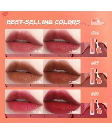  lmoikesz 2.5g Waterproof Long-Lasting Matte Lip Gloss Travel Handbag Lip Gloss Non-Stick Cup Makeup Accessories Girlfriend Gifts Type 5 - Buy Online on GoSupps.com