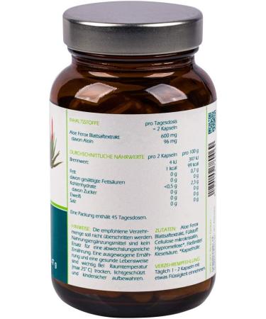 Buy Vitalsee ALOE Ferox 300 Extract - 90 Vegan Capsules for Natural Wellness | International Shipping Available - Buy Online on GoSupps.com