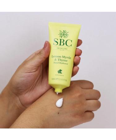 SBC Skincare Lemon Myrtle & Thyme Hand Hydrator 100ml Moisturising Soothing Hand Cream Vegan Friendly - Buy Online on GoSupps.com