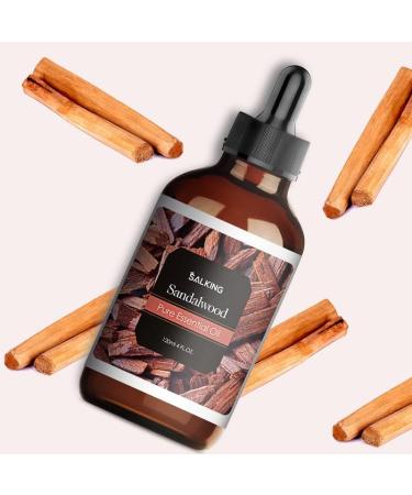 SALKING Sandalwood Essential Oil 120ml - 100% Pure, Natural & Therapeutic Grade Aromatherapy Oil for Skin Care. Ideal for Diffusers, Humidifiers, Relaxation & Sleep. Perfect Gift for Women - Buy Online on GoSupps.com