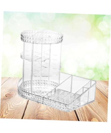 Angoily Acrylic Brush Holder Acrylic Makeup Rack Storage Box To Rotate Display Stand Cosmetic - Buy Online on GoSupps.com