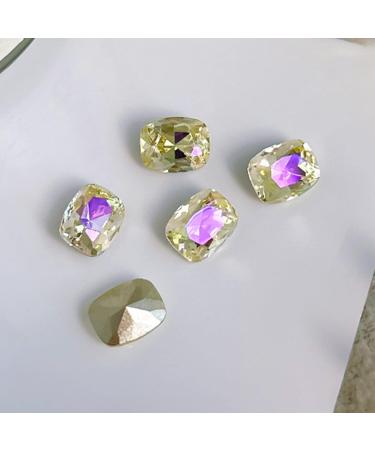 FEIlei 10x Water Droplet Nail Charms Pointed Back Nail Art Charm Heart Nail Rhinestones - Buy Online on GoSupps.com