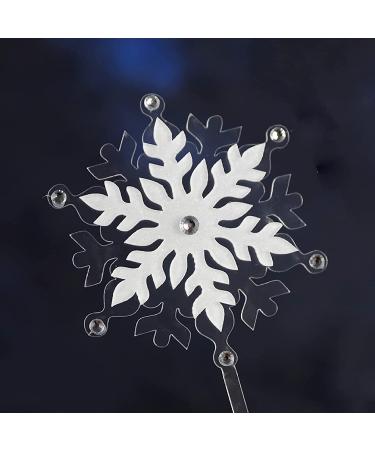 Personalised Cake Toppers Cake Decorations Cake Toppers Christmas Yarn Tree Snow Girl Princess Cake Decorations Children's Party Baking Decor Supplies (Color : Princess) (Color : Christmas Tree) (C Snowflake C