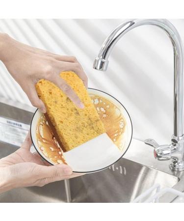 yuoseg 32Pcs Biodegradable and Compostable Sponges Scouring Pad Natural Coconut Pan Brush Palm Fiber Eco-Friendly Sponge for Kitchen Dishes Cleaning - Buy Online on GoSupps.com