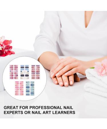 5 Sheets Nail Art Stickers Nail Polish Strips Full Nail Strips Nail Art Wraps Nail Polish Wraps Nail Wrap Stickers Calcomanias Para U as Nail Polish Decals Full Cover Purple - Buy Online on GoSupps.com