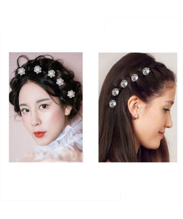60 Pieces Wedding Hair Spirals - Rhinestone & Pearl Accessories for Bridal DIY Styles - Buy Online on GoSupps.com