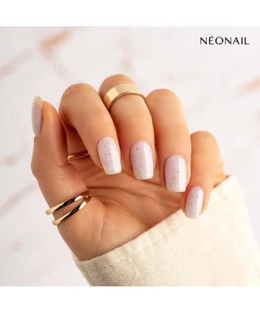 Neonail UV Nail Polish Base Coat Gel - Glitter Effect White Sparkle 7.2ml | Perfect for Gel Nails & Nail Art - Buy Online on GoSupps.com