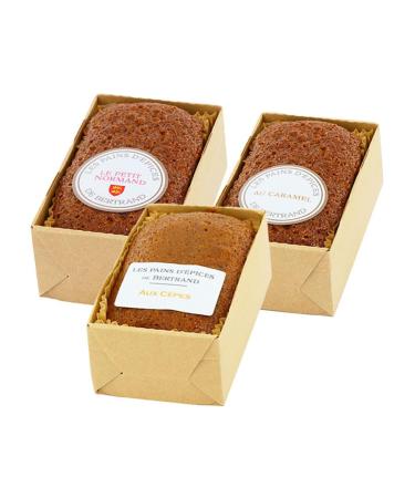 Set of 3 Bertrand gingerbreads 3x270g - Normandy Products