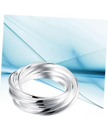 CALLARON 2pcs Wedding Ring Miss Commemorate mediumx3pcs Silverx3pcs - Buy Online on GoSupps.com