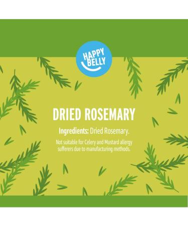 Happy Belly Dried Rosemary 25g - Premium Quality Herbs for Delicious Recipes - Buy Online on GoSupps.com