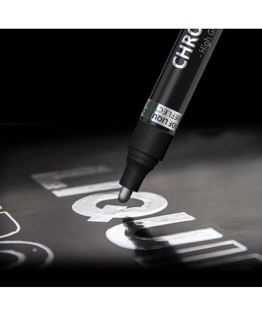ZOET 3PK Mirror Chrome Marker Pen Set - Permanent Liquid Mirror Paint for Model Painting & DIY Projects - 0.7|1|3mm Tips - Buy Online on GoSupps.com