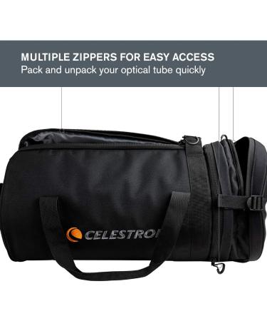 Celestron  8 Telescope Optical Tube Bag  Custom Carrying Case Fits Schmidt-Cassegrain and EdgeHD  Ultra-durable Protective Walls  Padded Straps for Easy Carry Padded Soft Case - 8" OTAs Tube Bag - Buy Online on GoSupps.com