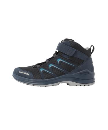 LOWA boots medium MADDOX GTX MID JUNIOR 37 EU steel blue light grey
