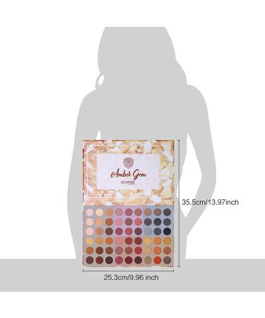 UCANBE 54 Color Nude Eyeshadow Palette + 15 PCS Eye Brushes Set - Highly Pigmented, Long-Lasting Waterproof Makeup - Buy Online on GoSupps.com