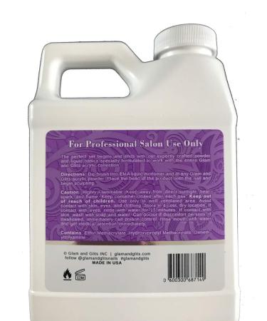16 oz Glam and Glits EMA Nail Liquid - Professional Grade Formula - Buy Online on GoSupps.com