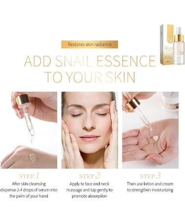 24K Mucin Snail Essence Snail Mucin Serum Face Moisturiser with Hyaluronic Acid Serum Niacinamide Serum Ginseng Extract Skincare for Hydrating Anti-Wrinkle Even Skin Tone - Buy Online on GoSupps.com