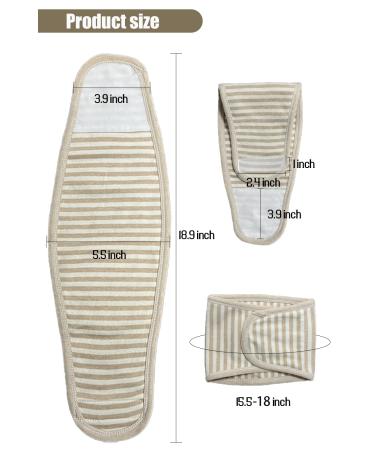 Topwon Umbilical Cord Cover for Newborn | 4 Pack Cotton Belly Button Band | Hernia Care & Navel Truss Wrap | Must-Have Baby Shower Gift - Buy Online on GoSupps.com