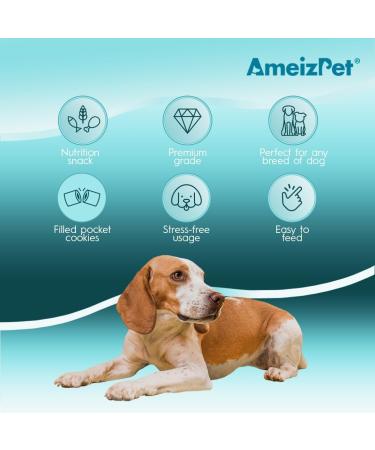 AmeizPet Dog Food Dog Biscuits Hip and Joint Supplements for Dogs Joint Chew Treats 75 g (2.6 oz) - Buy Online on GoSupps.com
