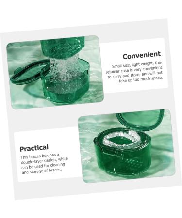 Frcolor 4-Piece Retainer Storage Box - Portable Prosthesis Holder & Travel Case for Bathing Care - Buy Online on GoSupps.com