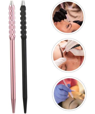 Mikinona Eyebrow Needle Pen 2pcs Embroidery Pen Brow Pencil Eyebrow Pen Embroidered Tattoos Tool Fogging Manual Pen 1 count (Pack of 1) Black - Buy Online on GoSupps.com