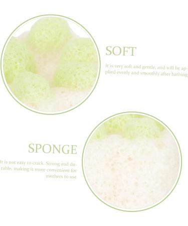 Beavorty Baby Facial Foam Sponge Bath Body Bath Sponge sponges for Cleaning Foam loofah Sponge Baby Powder Talc- Baby Powder Cornstarch face Sponge Body wash Toddler - Buy Online on GoSupps.com