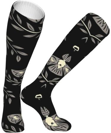 Spooky Moth Compression Socks for Women & Men - 15-20 mmHg Support for Running & Cycling | Boost Circulation & Performance - Buy Online on GoSupps.com