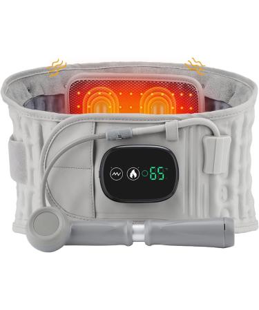 Lower Lumbar Support Back Brace Decompression Back Belt With 3 Vibration Massage Modes 3 Heating 3 Temperature Adjustable For Sciatica Herniated Disc Scoliosis Back Pain Relief