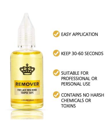 Tape in Extension Remover - Fast Acting Hair Glue Adhesive Remover for Tape in Hair Extensions & Wigs - 1 Bottle - Buy Online on GoSupps.com
