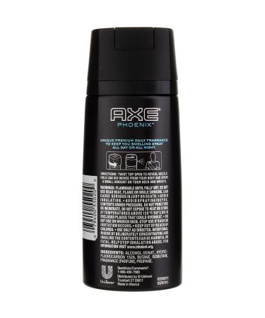 Buy Axe Bodyspray Phoenix 4 oz - Pack of 9 | Fresh & Long-lasting Fragrance | International Shipping Available - Buy Online on GoSupps.com