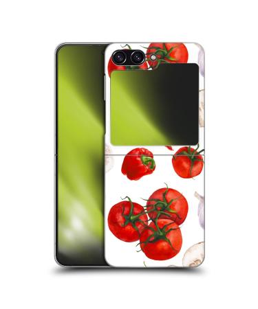 Head Case Designs Officially Licensed Haroulita Tomatoes Food - Fruits Hard Back Case Compatible With Samsung Galaxy Z Flip5 Samsung Galaxy Z Flip5 Tomatoes
