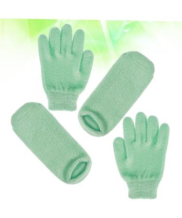 Healeved 4 Pairs Beauty Care Gloves Socks for Moisturizing Feet Hand Softening Gloves Moisturizing Gloves Overnight Glass Socks for Men Whiten Gloves Nursing Cover Foot Man - Buy Online on GoSupps.com
