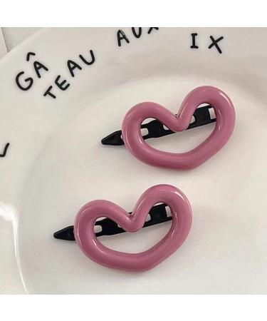 Hair Clip Pink Love Hair Clip Women's Simple and Versatile Side Bangs Fragmented Hair Clip Net Red Hair Clip Party Hair Decorations (Color : FJ4284) - Buy Online on GoSupps.com