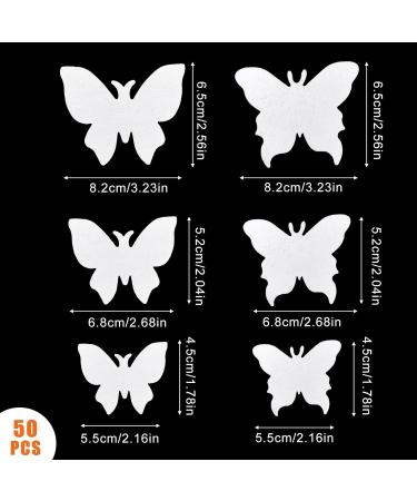 Rapidbok 50 Pieces Edible Butterflies - Rice Paper Cake Decorations for Weddings Birthdays & Parties | Butterfly Cupcake Toppers - Buy Online on GoSupps.com