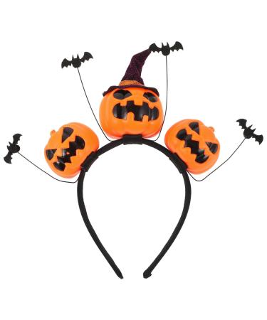 Cabilock Halloween Headbands for Women Halloween Pumpkin Bat headband Hairband Costume Headwear Cosplay Party Headpiece Halloween Hair Accessories