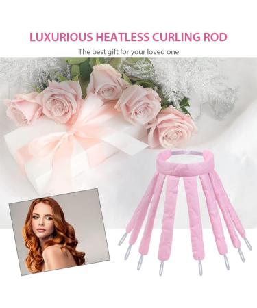 URAQT Octopus Heatless Curling Rod Headband - Pink | No Heat Hair Curlers for Long Hair | Silk Ribbon Hair Rollers for Overnight Soft Curls | DIY Hair Styling Tools - Buy Online on GoSupps.com