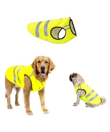 ALAMP dog reflector vest warning vest hunting vest dog vest luminous vest 2XL green