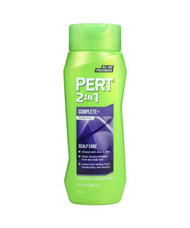 Pert 2 in 1 Complete Plus Scalp Care Shampoo and Conditioner - Itchy Scalp Treatment - Sulfate Free Shampoo and Conditioner for Healthy Hair - 13.5 oz