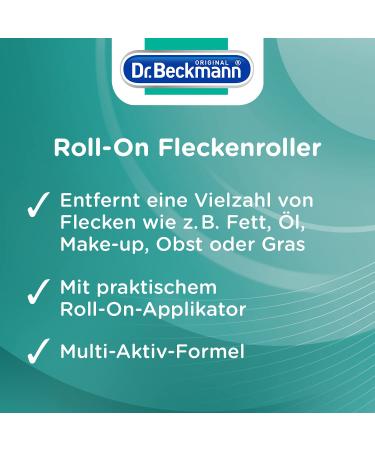 Dr. Beckmann Roll-On Stain Roller 75ml | Instant Stain Removal for On-the-Go | Travel-Friendly Stain Solution - Buy Online on GoSupps.com