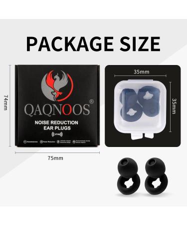 Ultra Comfort Ear Plugs - High NRR 27 dB for Sleep Study Travel & Concerts | 3 Sizes (S/M/L) | Black - Buy Online on GoSupps.com
