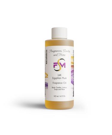 Fragrances Scents and More 24K Egyptian Musk Fragrance Oil - 4 Fl Oz Plastic Bottle (120ml)