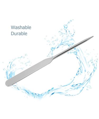 Stainless Steel Makeup Spatula - Ergonomic Tool for Liquid Foundation, Nail Art, and Makeup Artists - Buy Online on GoSupps.com