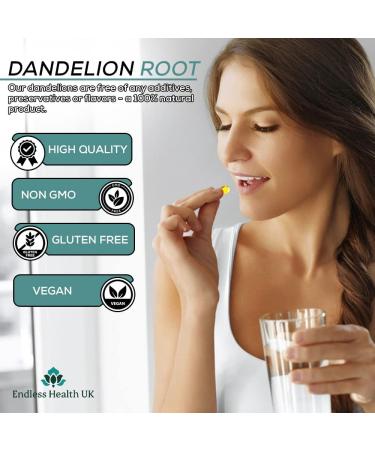 Dandelion Root Capsules 10:1 Extract | High Strength | 60 Capsules - Buy Online on GoSupps.com