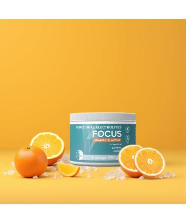GoKeto Functional Electrolytes FOCUS 250 g Highdose electrolyte powder orange 41 servings sufficient for 6 weeks sugarfree hydration drink powder with caffeine & guarana - Buy Online on GoSupps.com