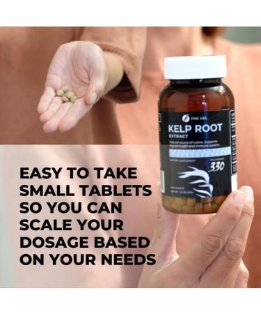 Fine USA Kelp Root Extract for Healthy Thyroid & Immune System | Natural Source of Iodine, Fucoidan & Magnesium | Vegan Non-GMO | Ethically Sourced in Japan - 300 x 300mg - Buy Online on GoSupps.com