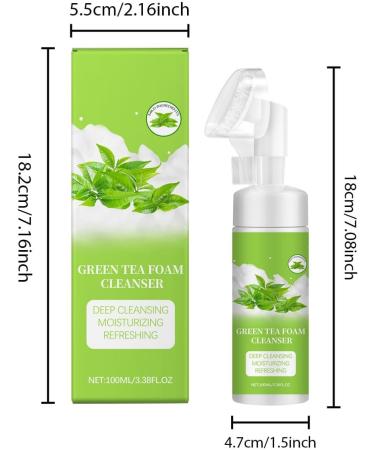 Vitamin C Foaming Cleanser Vitamin C Face Cleanser with Aloe Vera Green Tea Face Wash Face Cleansing Foam Vitamin C Makeup Remover Radiance Cleansing Gel Brightening Cleanser (Green tea) - Buy Online on GoSupps.com