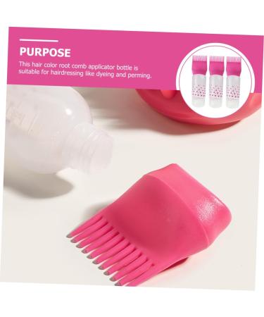 ERINGOGO 3 pi ces Flacon Applicateur pour Coloration et Soin des avec Peigne Int gr Bouteille Doseuse Rose Gradu e pour Huile Capillaire Teinture et Permanente Facile Utiliser - Buy Online on GoSupps.com
