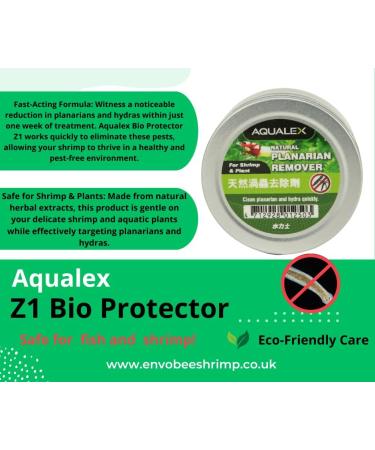 Aqualex Z1 Bio Protector without planaria and Hydra Remover Treatment for shrimp or aquariums 10 g - Buy Online on GoSupps.com