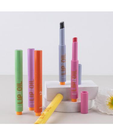 Aibyks Lip Plumping Gloss Click Lip Gloss Pen - Click Lipstick Non-Sticky Solid Lip Gloss - Jelly Lip Plumping Pen Long Lasting Lip Gloss - Buy Online on GoSupps.com